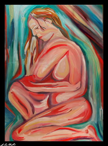 Serenity Nude Figurative by D. Loren Champlin click for larger size
